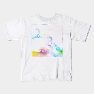 Tightrope Shadow in Rainbow Kids T-Shirt